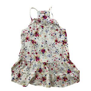 Mossimo Supply Co. Target Y2K  Babydoll Smock Top Small Ivory Floral Boho Cottag